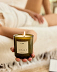 Non-toxic aromatics, eco-friendly and natural soy blend candles, therapeutic and awakening
